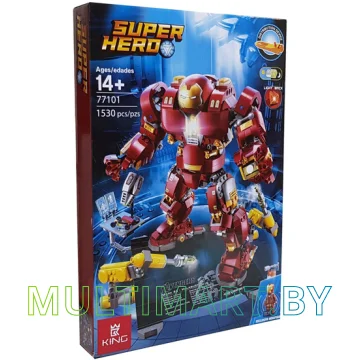 Конструктор King Super Hero 77101 Халкбастер: эра Альтрона